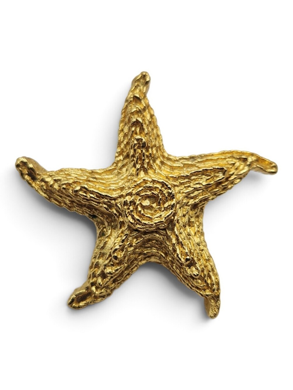 Vintage TRIFARI Golden Starfish Lapel Pin